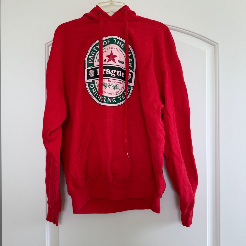 Red Prague Hoodie